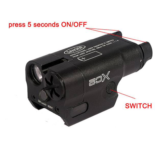 XC2 Ultra Compact Pistol Flashlight LED White Light 200 Lunmens